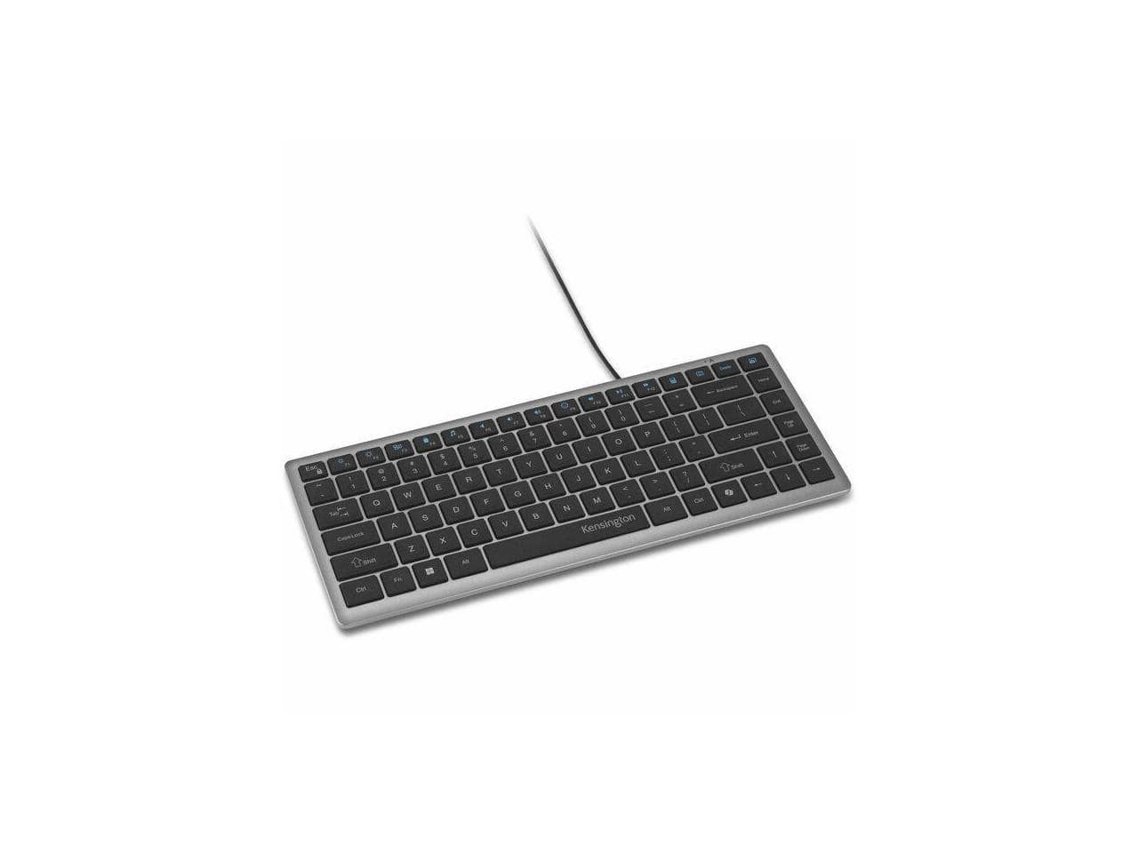 Kensington KB415 EQ Compact Wired Keyboard, USB C, 86 Quiet