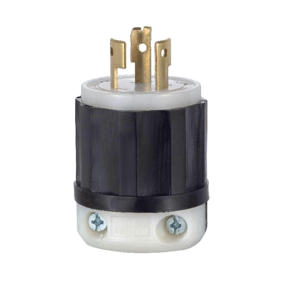 Leviton - Industrial Nylon Non-Grounding Plug Non-NEMA 16-10 AWG 3 Pole 3 Wire - Black|White price history on PriceWatchPro