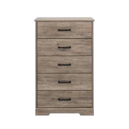 Prepac - Rustic Ridge 5 Drawer 18.5"D x 27.5"W x 43.5"H Dresser - Brown