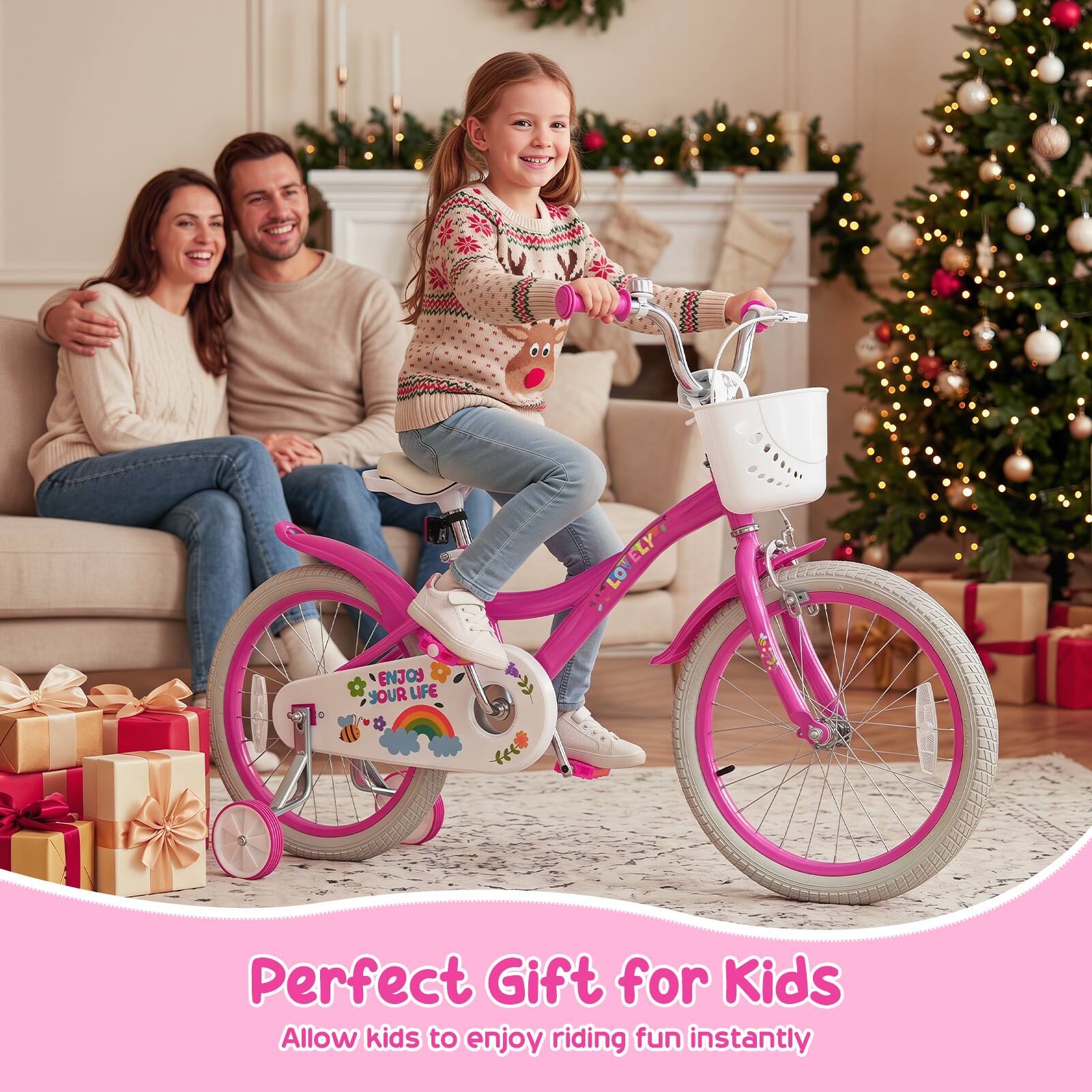 A "LOVELY ..... ...... ENJOY OUR LIFE & >  Perfect Gift for Kids Allow kids to enjoy riding fun instantly