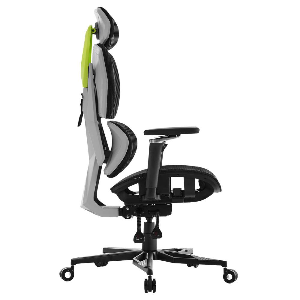 Alt View 1. YEYIAN - YEYIAN Ergonomic Gaming Chair. Lumbar Support, Adjustable Seat Height, Adjustable Armrests. YAR-GAOME-M1 - Black & Gray.