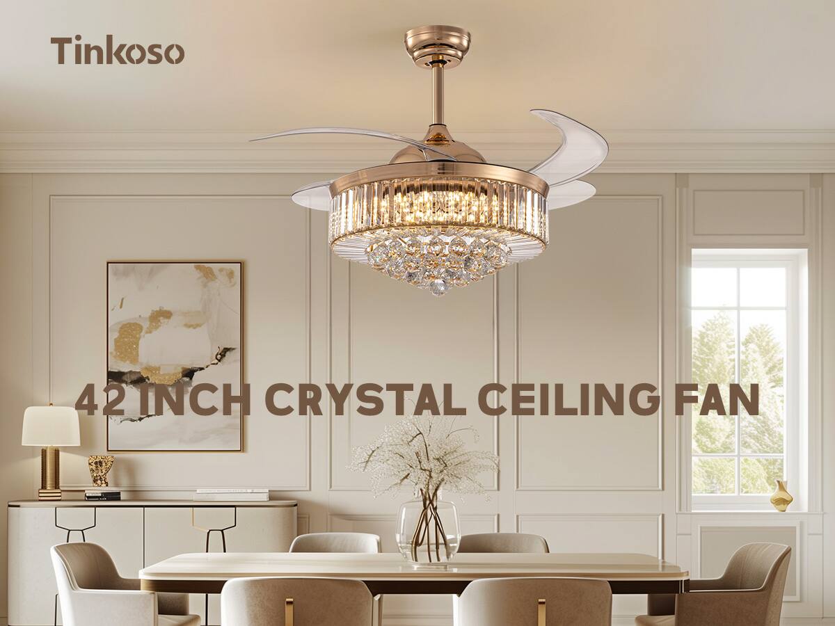 Tinkoso  
42 Inch Crystal Ceiling Fan