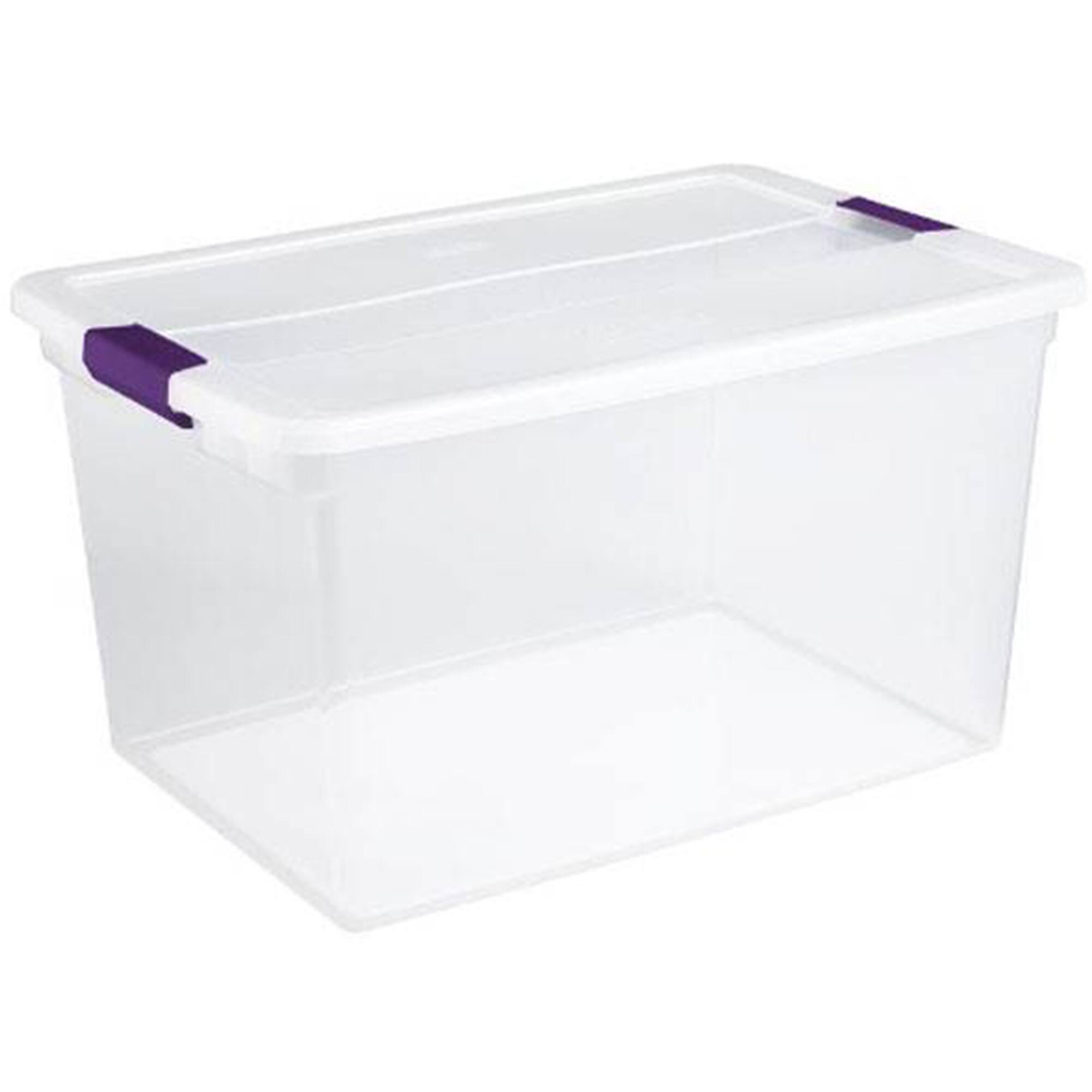 Alt View 5. Sterilite - Sterilite 116 Quart Storage Totes, 4 Pack, and 66 Quart Storage Totes, 6 Pack - Clear.
