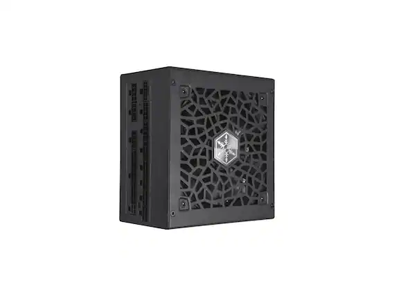 Front. SilverStone - HELA 1300R Platinum Cybenetics Platinum 1300W ATX 3.0 & PCIe 5.0 Fully Modular ATX Power Supply - black.