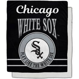 Pegasus - Chicago White Sox 50" x 60" Retro Emblem Flannel Fleece Sherpa Blanket - Multicolor
