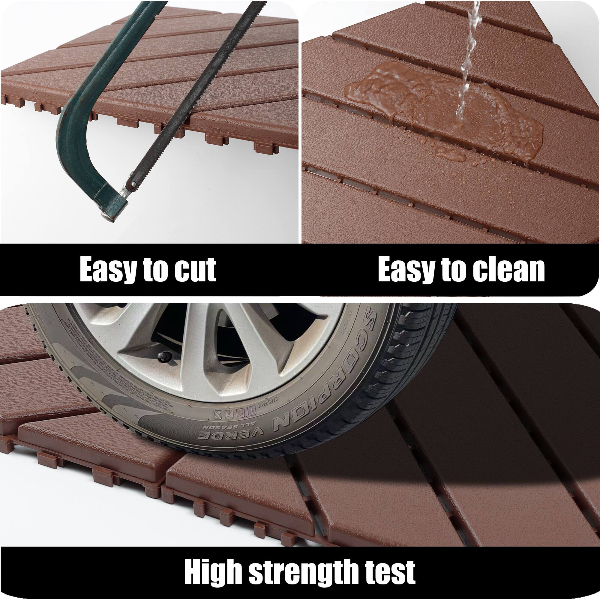 Easy to cut  
Easy to clean  
High strength test