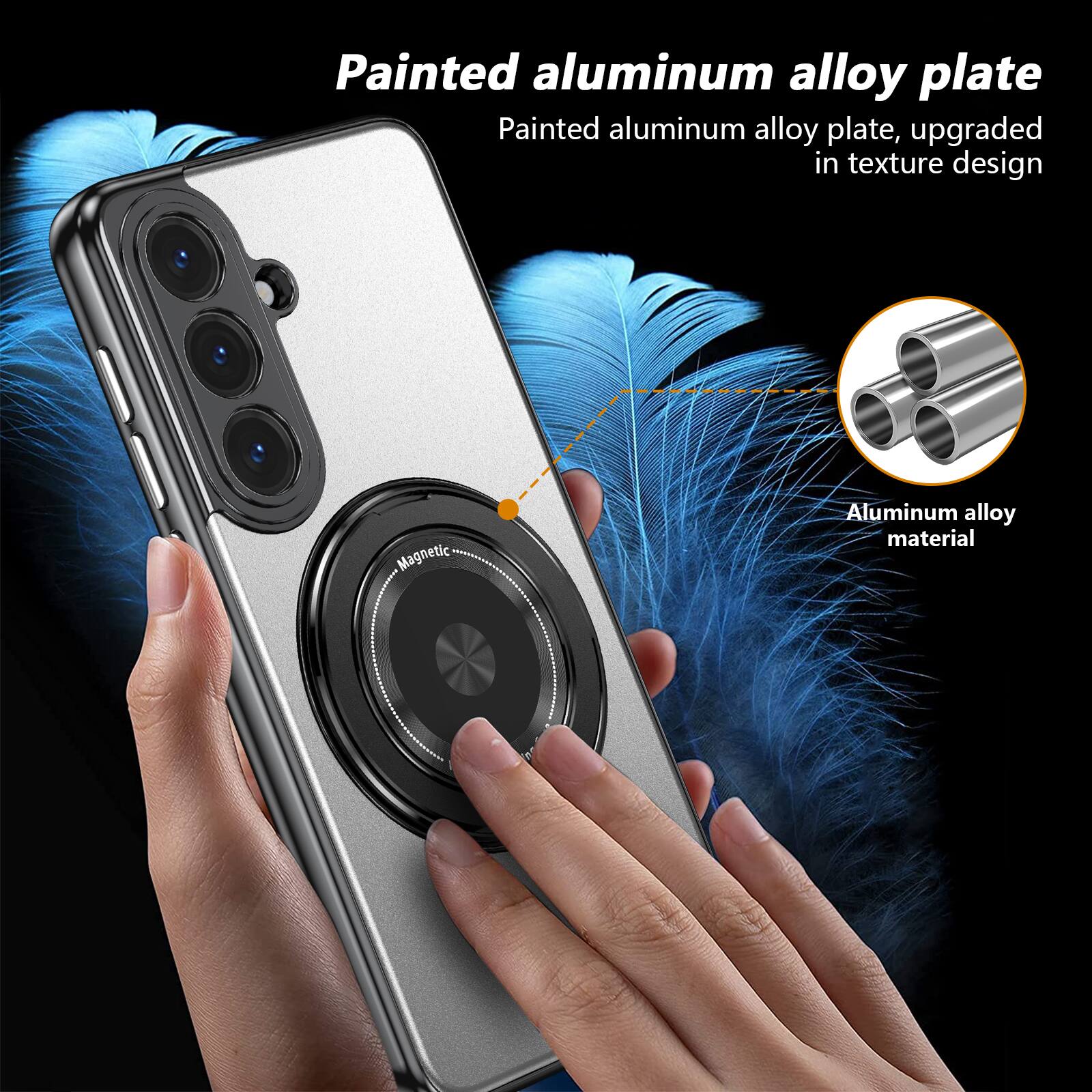Painted aluminum alloy plate, upgraded in texture design  
Magnetic Aluminum alloy material