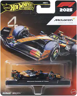 Mattel - Hot Wheels Premium McLaren Formula 1 Team #4 - COLLECTIBLES - Multicolor