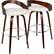 Alt View 15. LumiSource - Grotto Wood Barstool - Cherry / White.