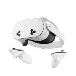 Meta - Quest 3S 256GB | VR Headset Without Wires — Thirty-Three Percent More Memory — 2X Graphical Processing Power - White
