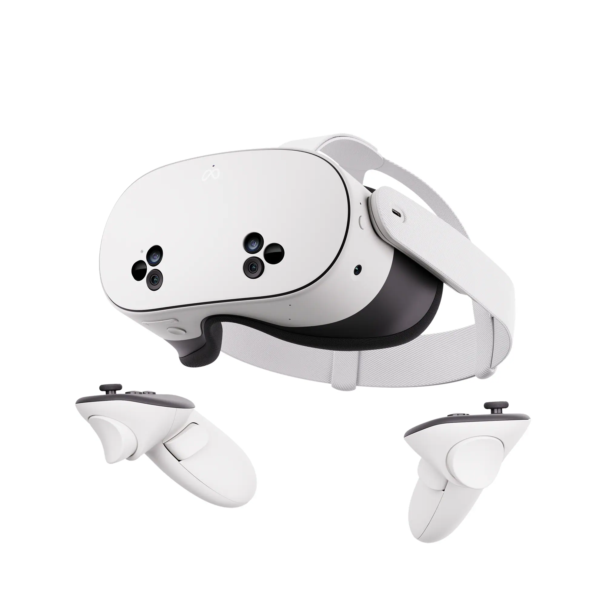 Front. Meta - Meta Quest 3S 128GB | VR Headset Without Wires — Thirty-Three Percent More Memory — 2X Graphical Processing Power - White.