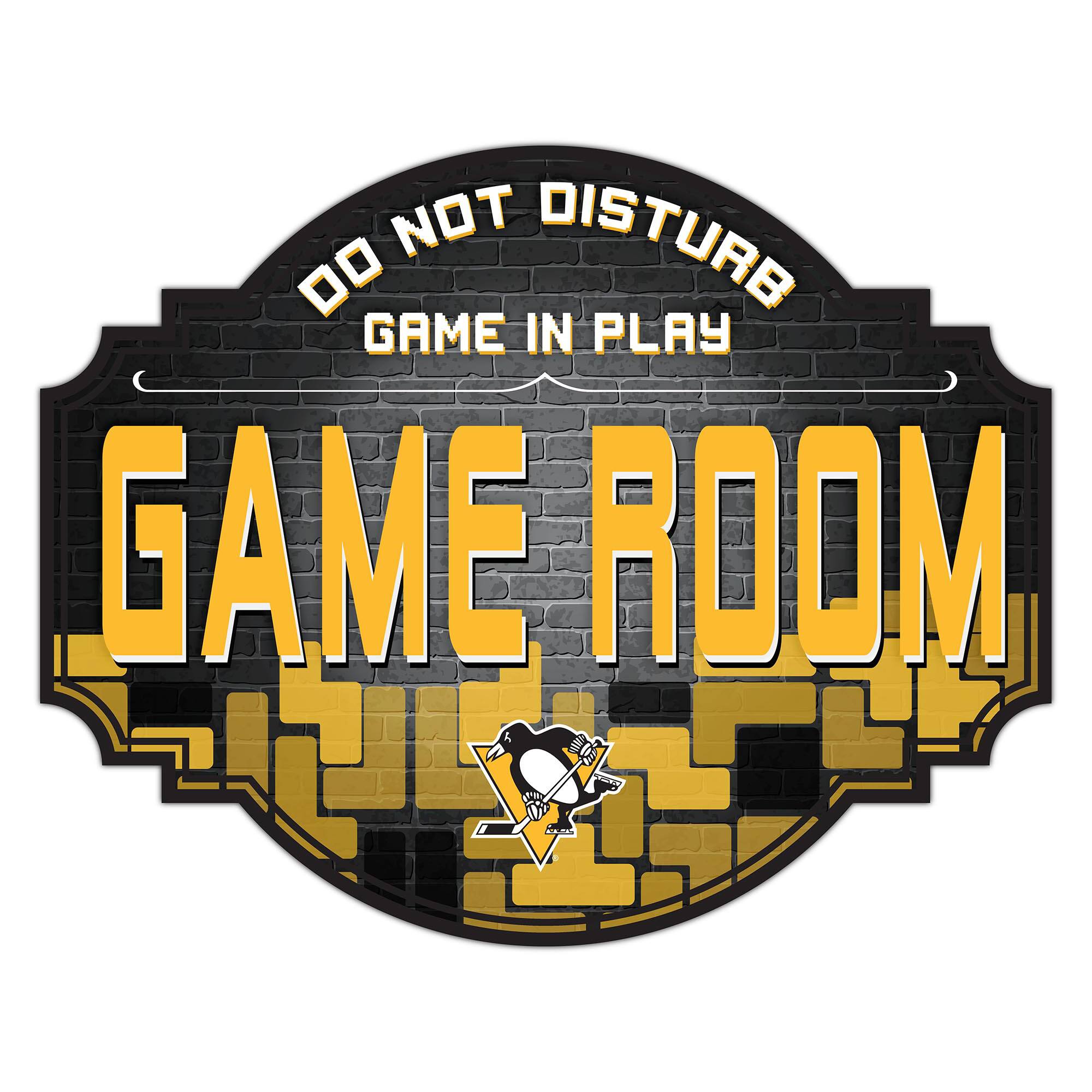 Pittsburgh Penguins 12'' Game Room Tavern Sign