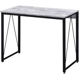 Manhattan Lane - Writing Desk with V Shaped Accent and Distressed Look - White