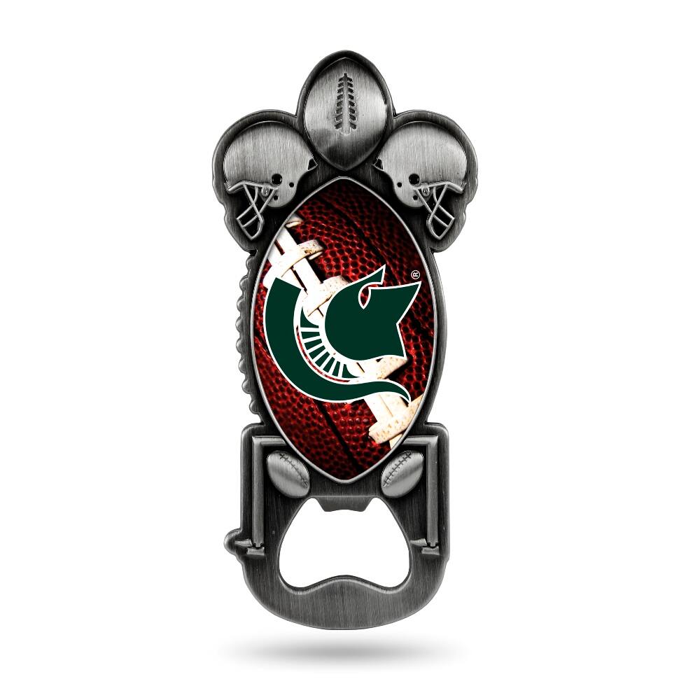 Rico Industries - Michigan State Spartans Magnetic Beer Bottle Opener - twist-off/pry-off, soda pop bottle opener - Multi