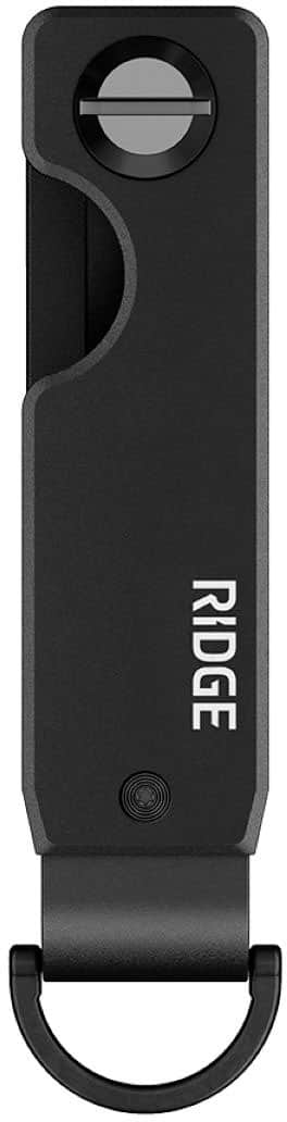 Angle. The Ridge Wallet - KEYCASE - Royal Black - Black.