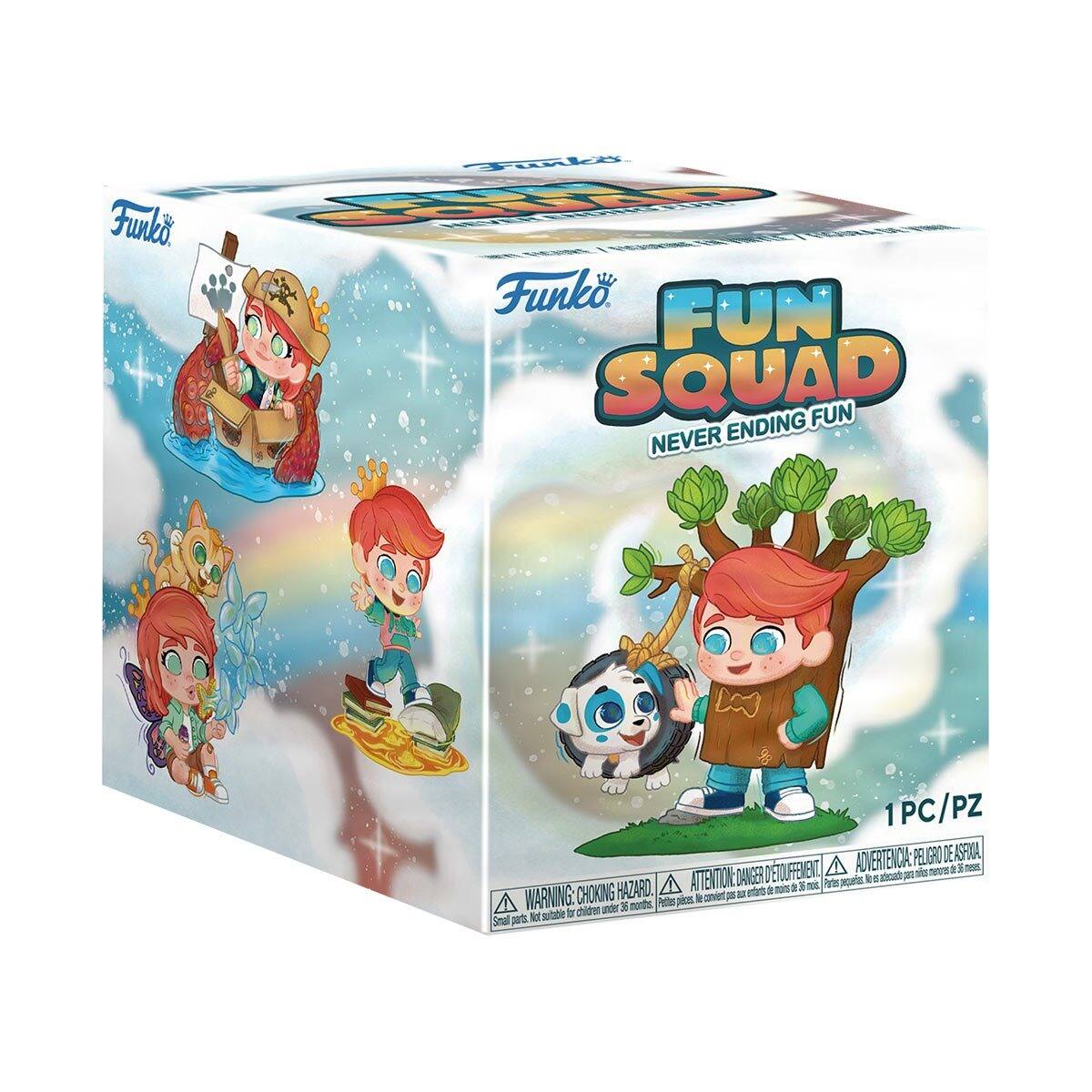 Funko  
FUN SQUAD  
NEVER ENDING FUN  
1PC/PZ  

ADVERTENCIA: PELIGRO DE ASFIXIA  
ATTENTION: DANGER D'ÉTOUFFEMENT  
WARNING: CHOKING HAZARD - Small parts. Not for children under 3 years.