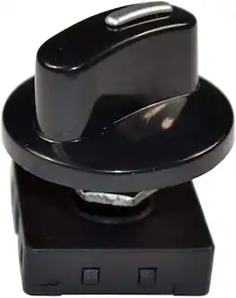 HQRP - 4-Position 3-Speed Rotary Switch with Knob, 10 A 120 V-250 V Fan Heater Selector - Black