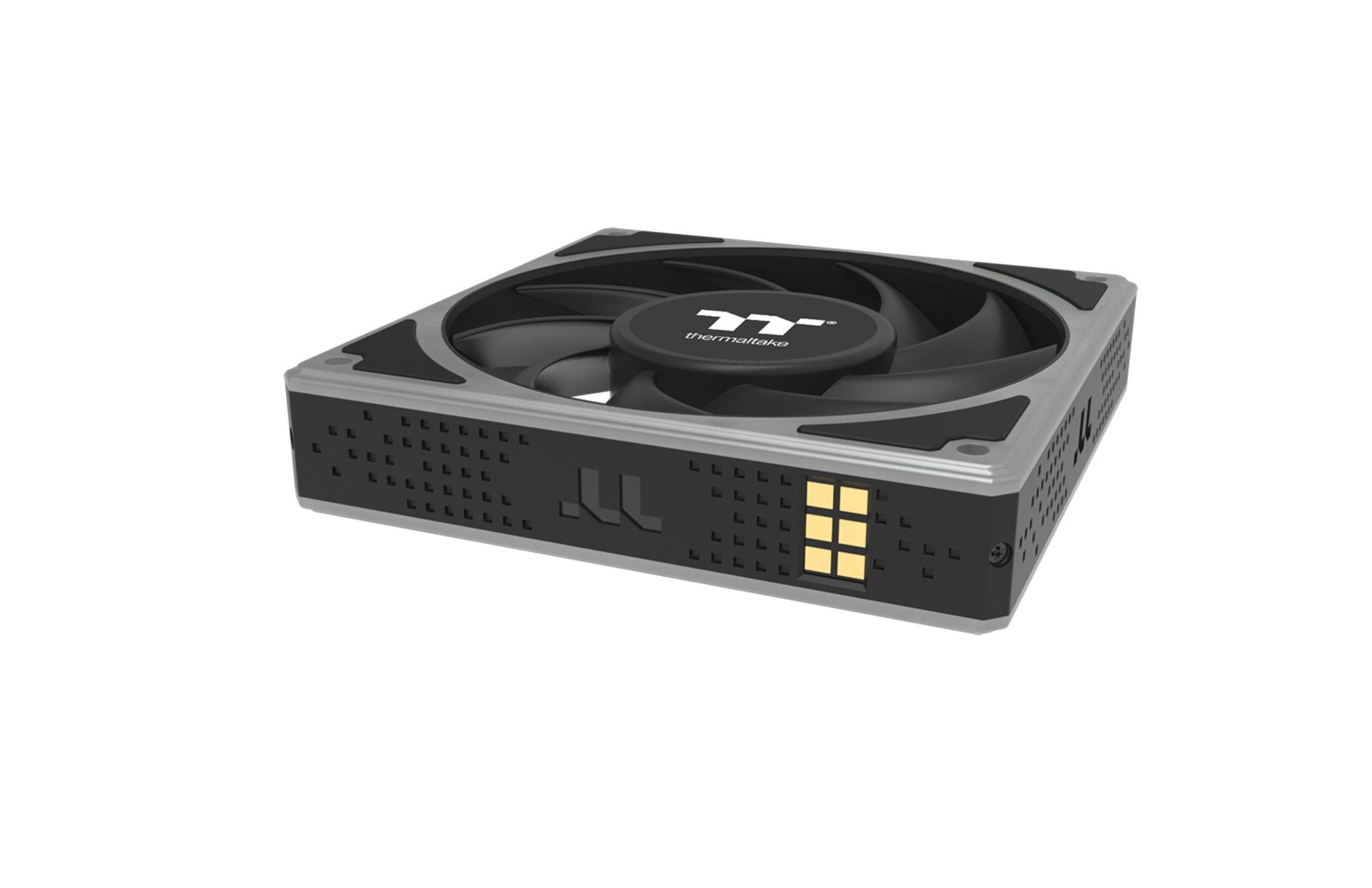 Alt View 1. Thermaltake - Toughfan EX 120 ARGB Sync MagForce 2.0 3-Pack Fan - Black.