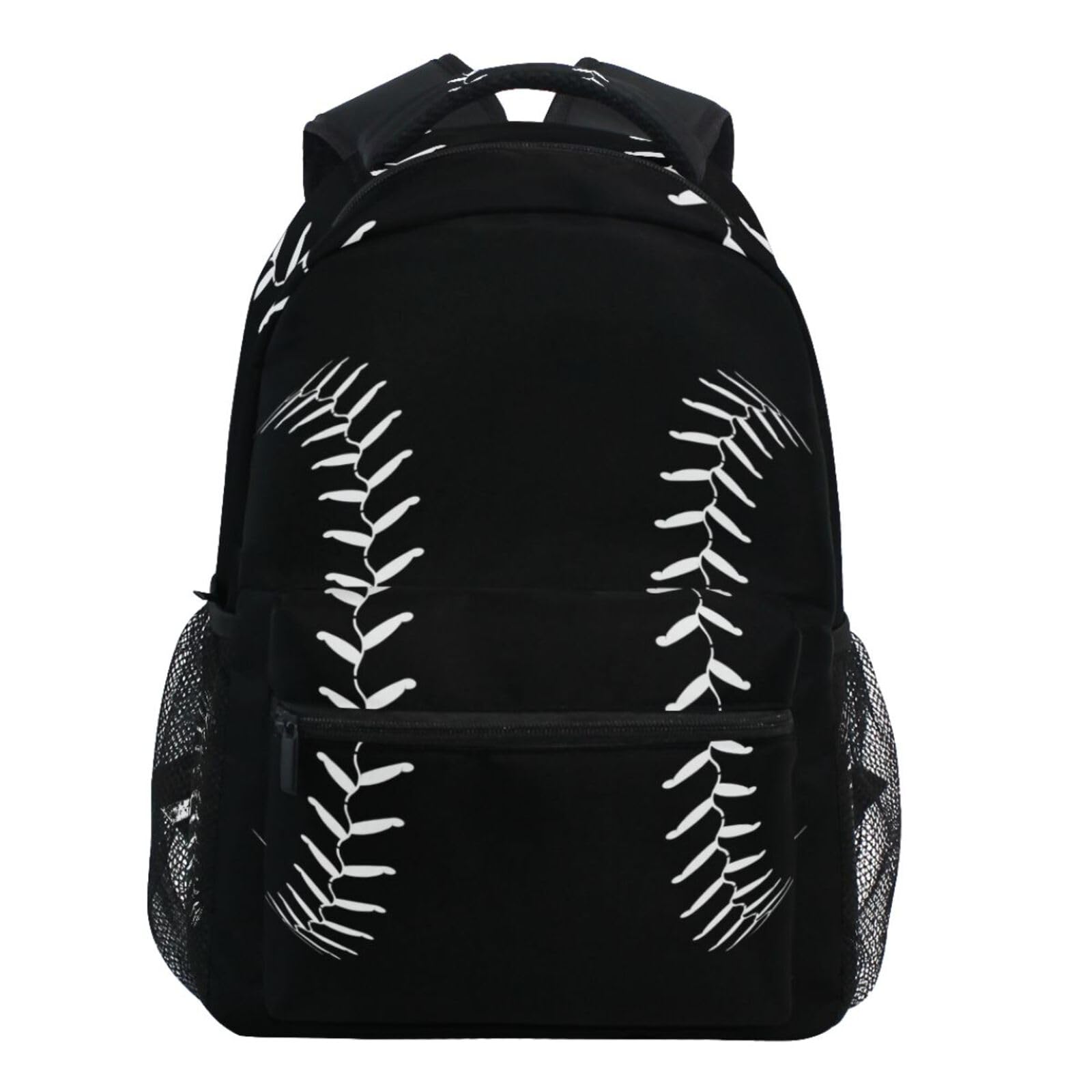 Front. Live At Space - Black Leopard Backpack Animal Skin Print Bookbag Daypack Travel Hiking Camping School Laptop Bag - Multi.