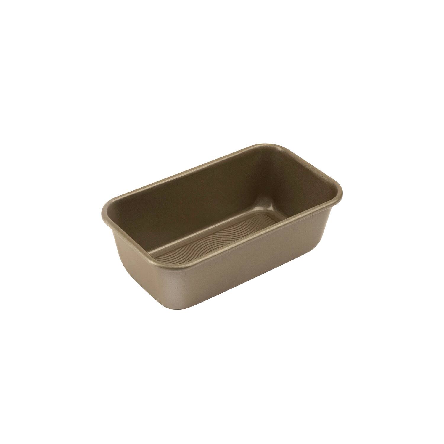 Alt View 2. Cuisipro - 9.5 x 2.75-Inch Steel Nonstick Loaf Baking Pan - Brown.
