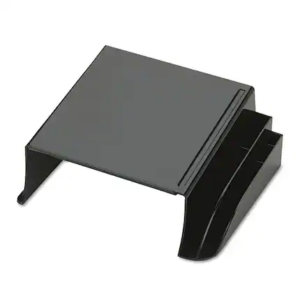 Front. Office Star Products - 22802 12.25 x 10.5 x 5.25 2200 Series Telephone Stand - Black - Black.