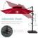 Adjustable Shade
Rotates 360 degrees with a free motion track to adjust the canopy's angle
Step on the pedal to rotate the umbrella