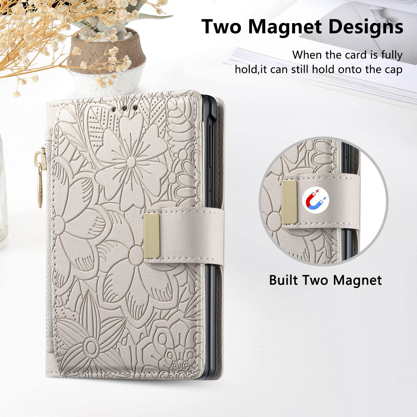 Two Magnet Designs  
When the card is fully hold, it can still hold onto the cap  
Built Two Magnet