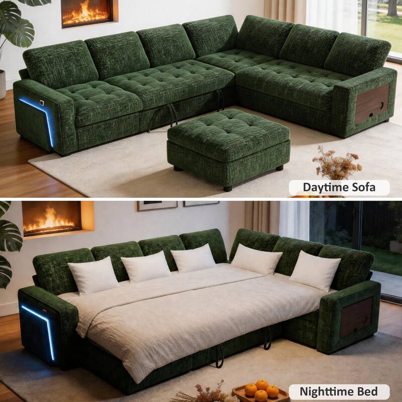 Daytime Sofa  
Nighttime Bed