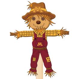 Fan Creations - Minnesota Golden Gophers 12" Scarecrow Yard Stake - Multicolor