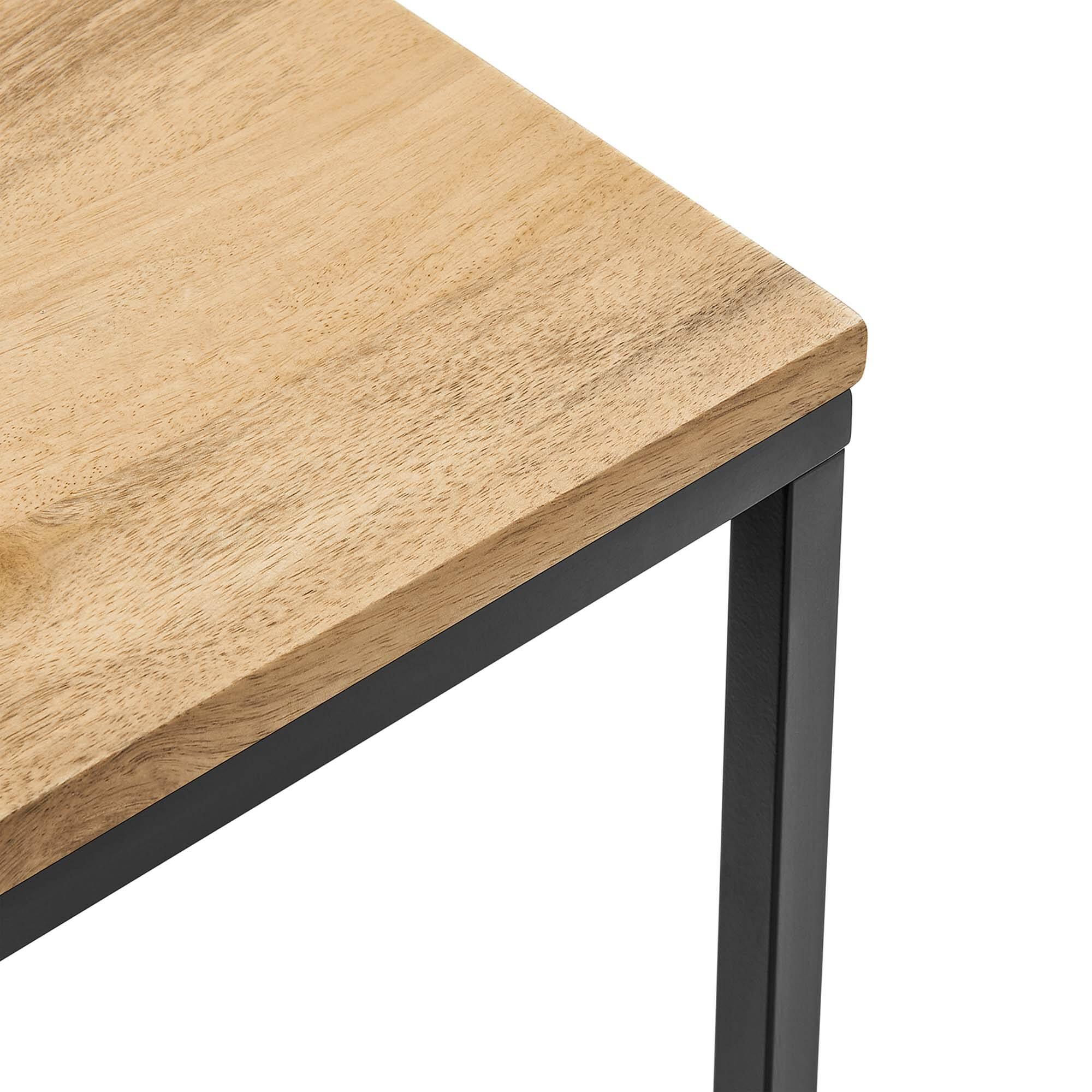 Alt View 5. Modway - Zora Square Wood and Metal Side Table by Modway - Oak.