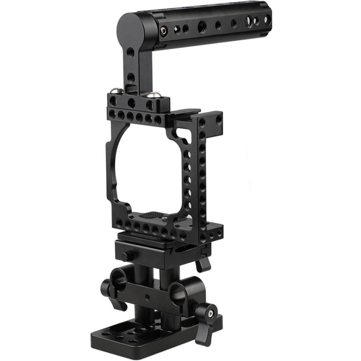 Alt View 2. CAMVATE - CAMVATE Camera Cage with Handle and ARCA QR Baseplate for Sony A6500/A6300/A6000.
