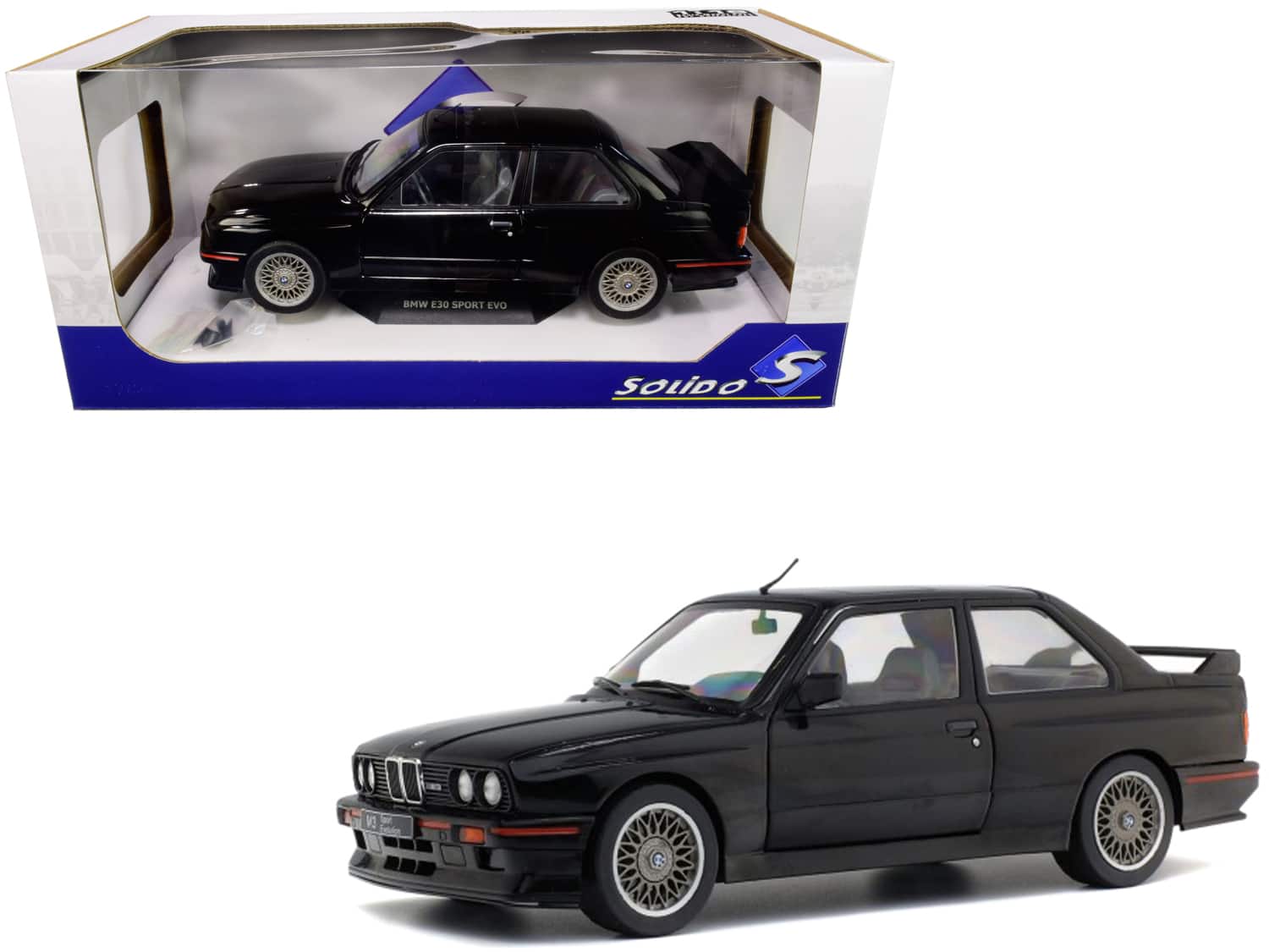 1990 BMW E30 Sport Evo Black 1/18 Diecast Model Car by Solido price history on PriceWatchPro