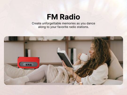 FM Radio

Create unforgettable memories as you dance along to your favorite radio stations.