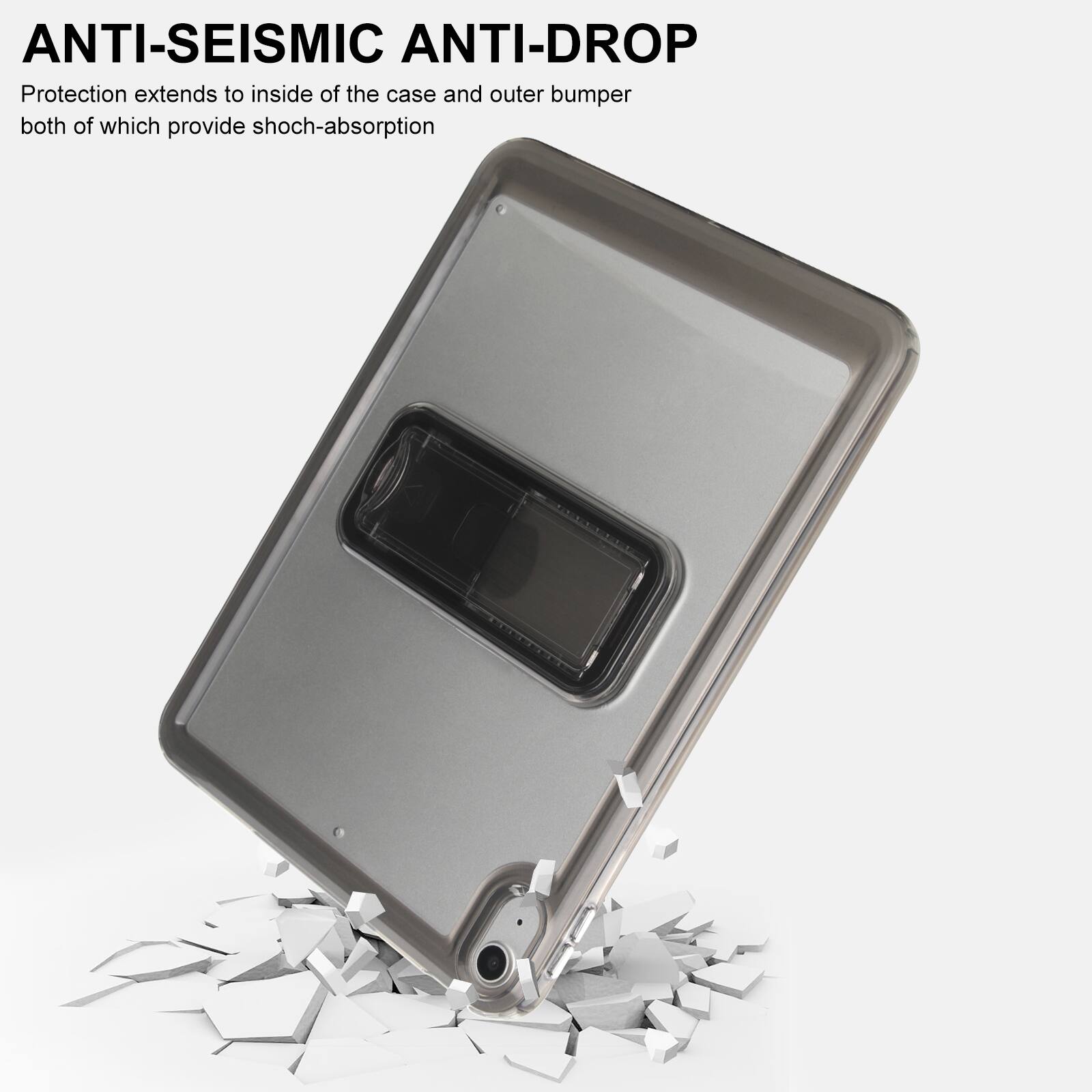 ANTI-SEISMIC ANTI-DROP  
Protection extends to inside of the case and outer bumper both of which provide shock-absorption
