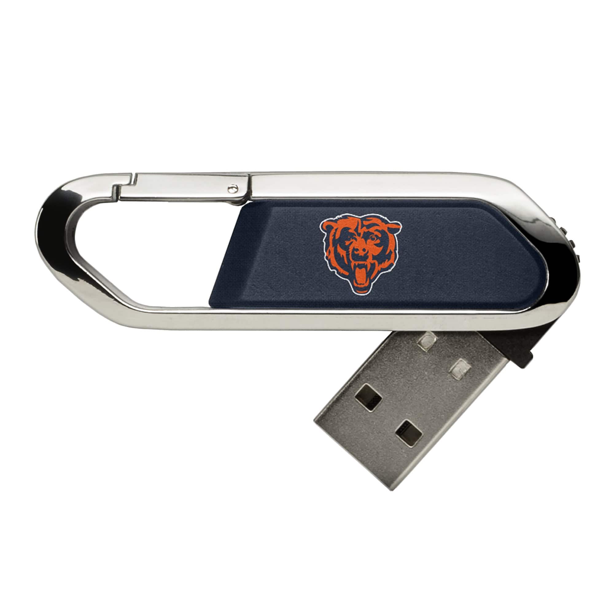 Keyscaper - Chicago Bears Solid Clip USB Flash Drive - Multicolor