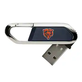 Keyscaper - Chicago Bears Solid Clip USB Flash Drive - Multicolor