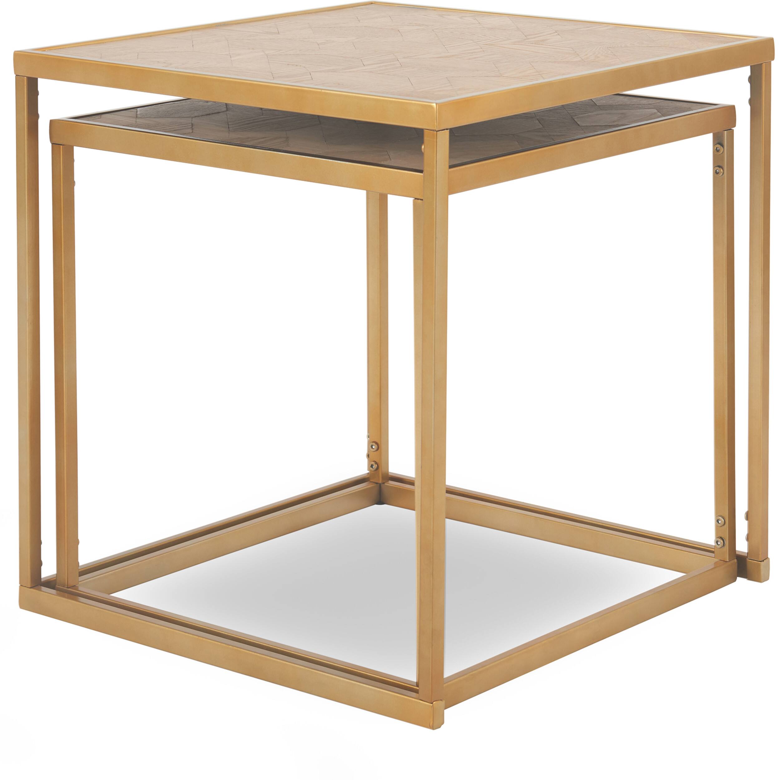 Alt View 18. Finch - Friedman Nesting Accent Tables Set of 2 - Gold.