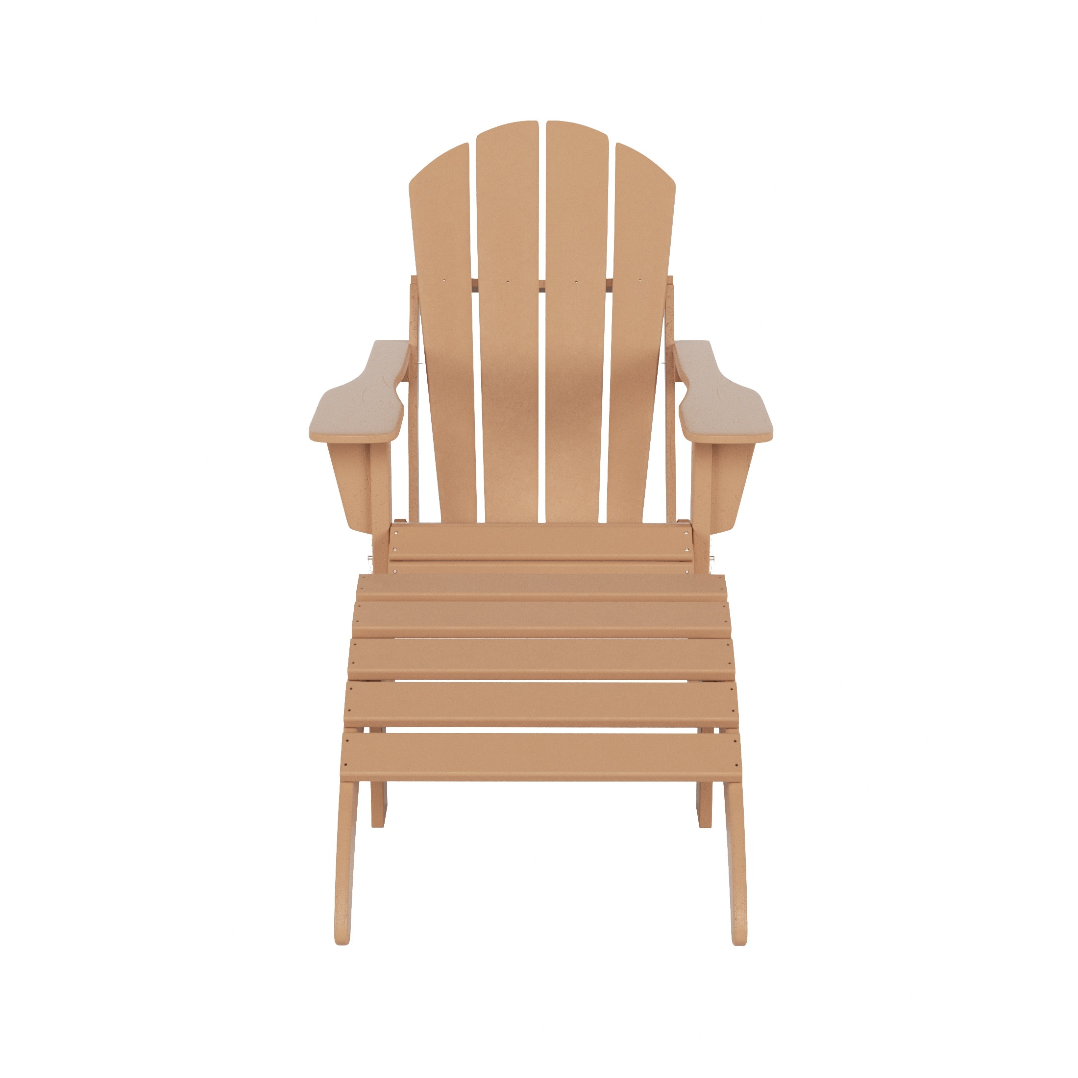 WestinTrends - Malibu 2 piece set classic Adirondack chair with ottoman (1 seater) - Teak price history on PriceWatchPro
