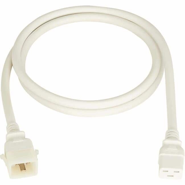 Tripp Lite - PDU Power Cords C19 P-Lock C20 Heavy-Duty 20A 12AWG 6FT 6PCK - White