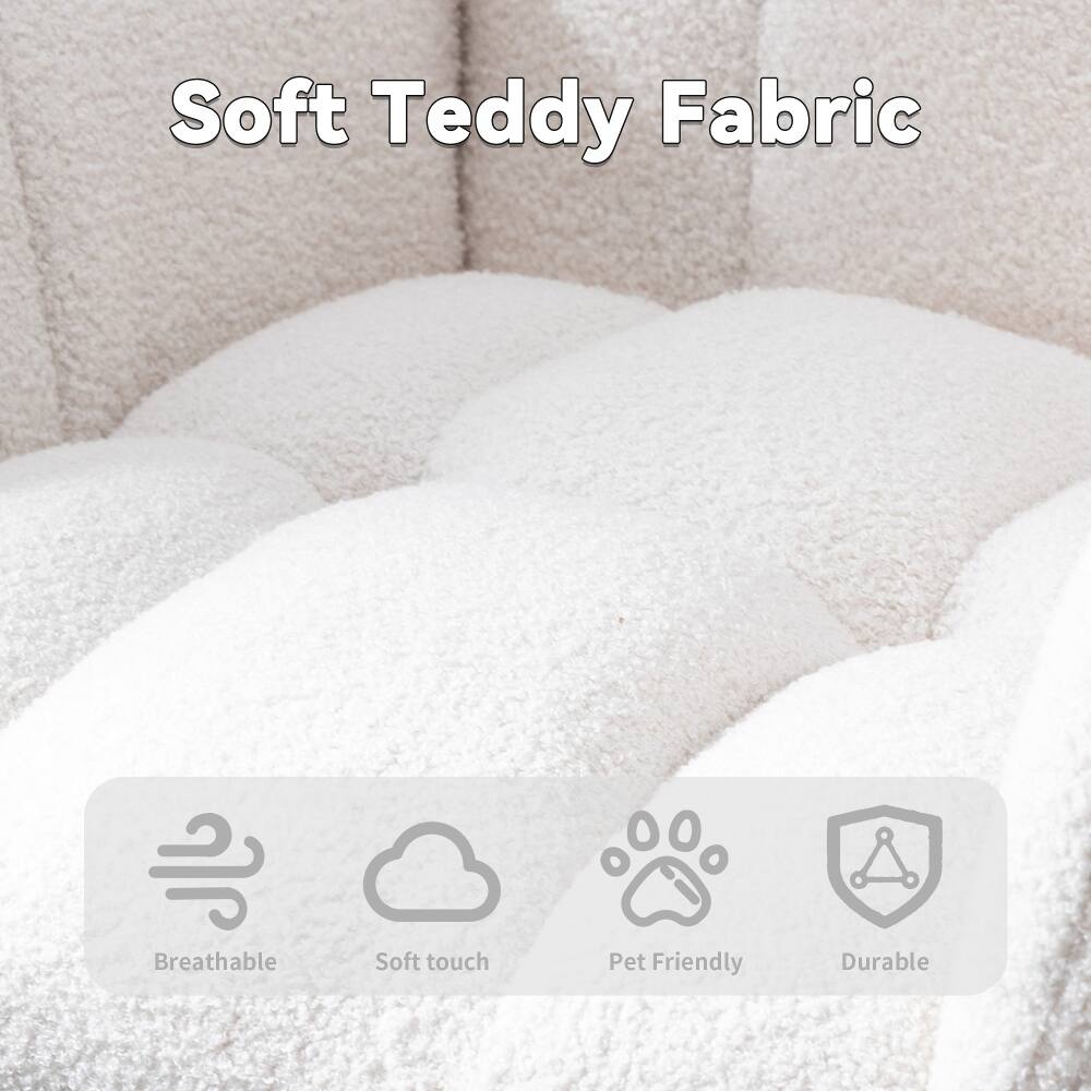 Soft Teddy Fabric

- Breathable
- Soft touch
- Pet Friendly
- Durable