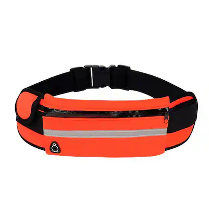 Front. JupiterGear - Sports Running Belt and Travel Fanny Pack for Jogging, Cycling and Outdoors with Water Resistant Pockets - Orange.