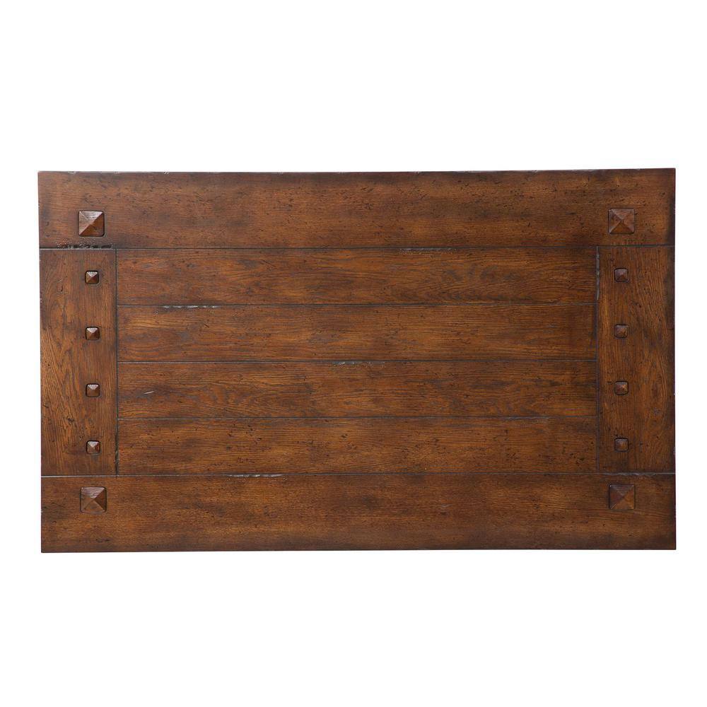 Angle. Liberty Furniture Industries - Sedona Cocktail Table in Kona Brown - Brown.