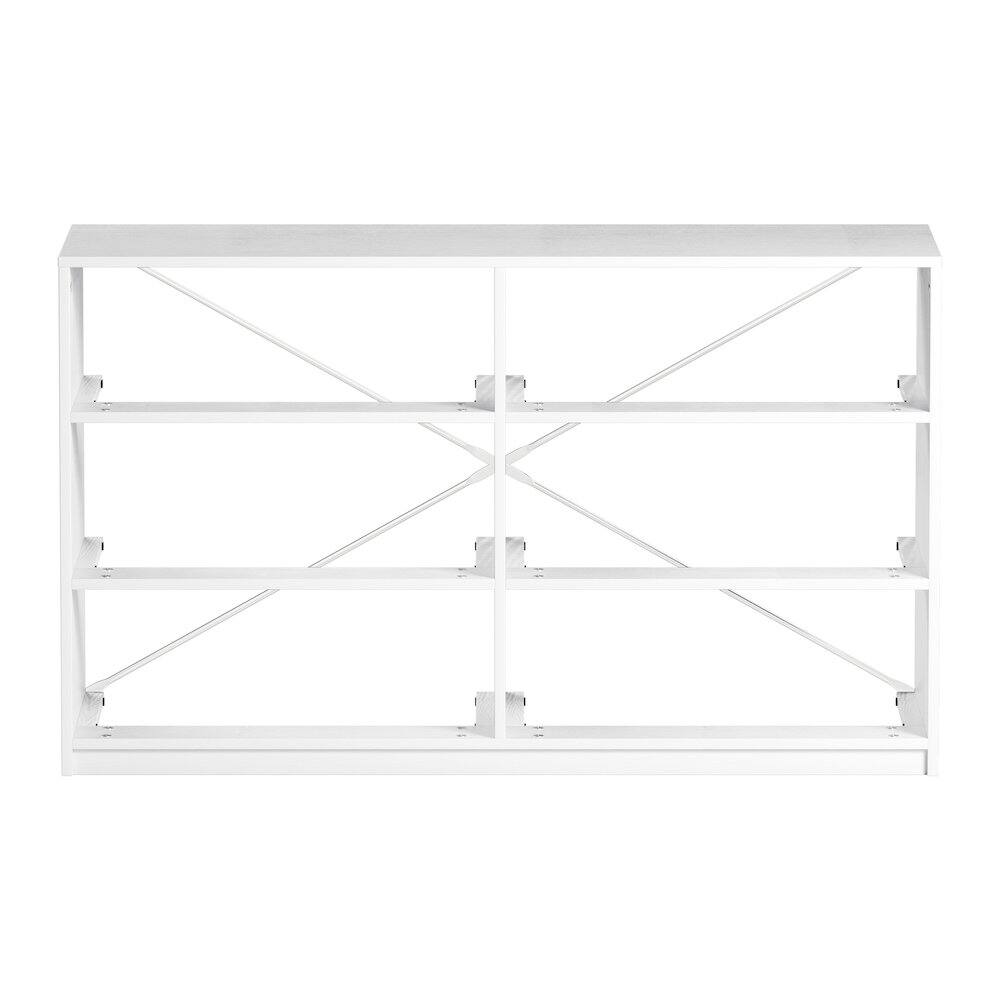 Alt View 7. Techni Home - 6-Drawer Dresser with Large Fabric Drawers, White - White.