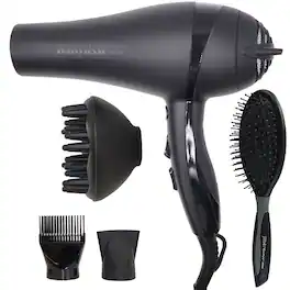 Babyliss - Nano Titanium 2000-Watt Blow Dryer BNTMB5548 + Ergo-Grip DetanglerBrush - Black