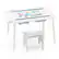 Alt View 10. Costway - Costway Sensory Table & Chair Set for Kids 2-8 with Foldable Bins for Sand/Water & Paper White - White.