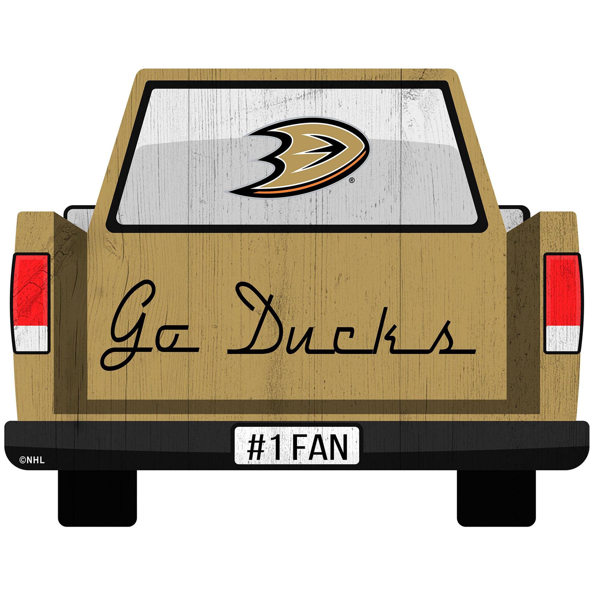 Anaheim Ducks 12'' x 12'' Truck Back D-cor
