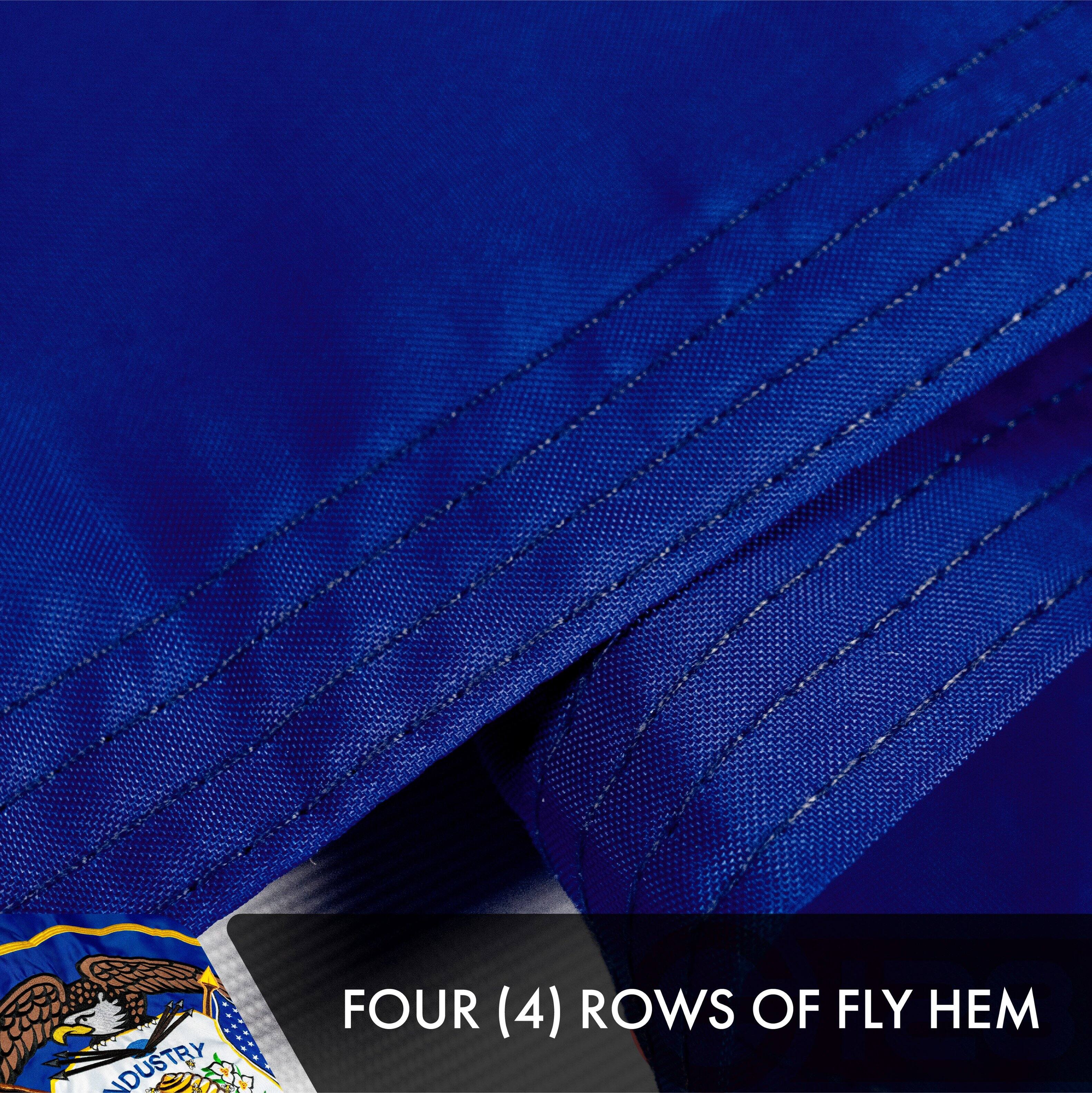 FOUR (4) ROWS OF FLY HEM