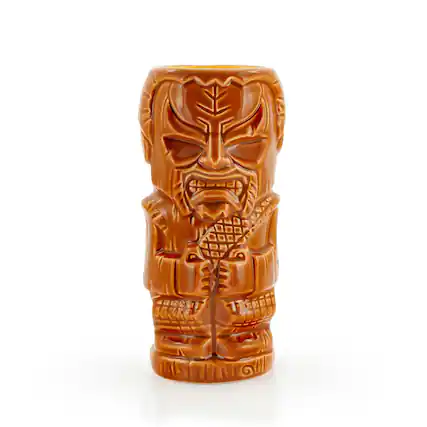 Front. Star Wars - Geeki Tikis Star Trek: The Original Series Klingon Ceramic Mug | Holds 16 Ounces - Brown.