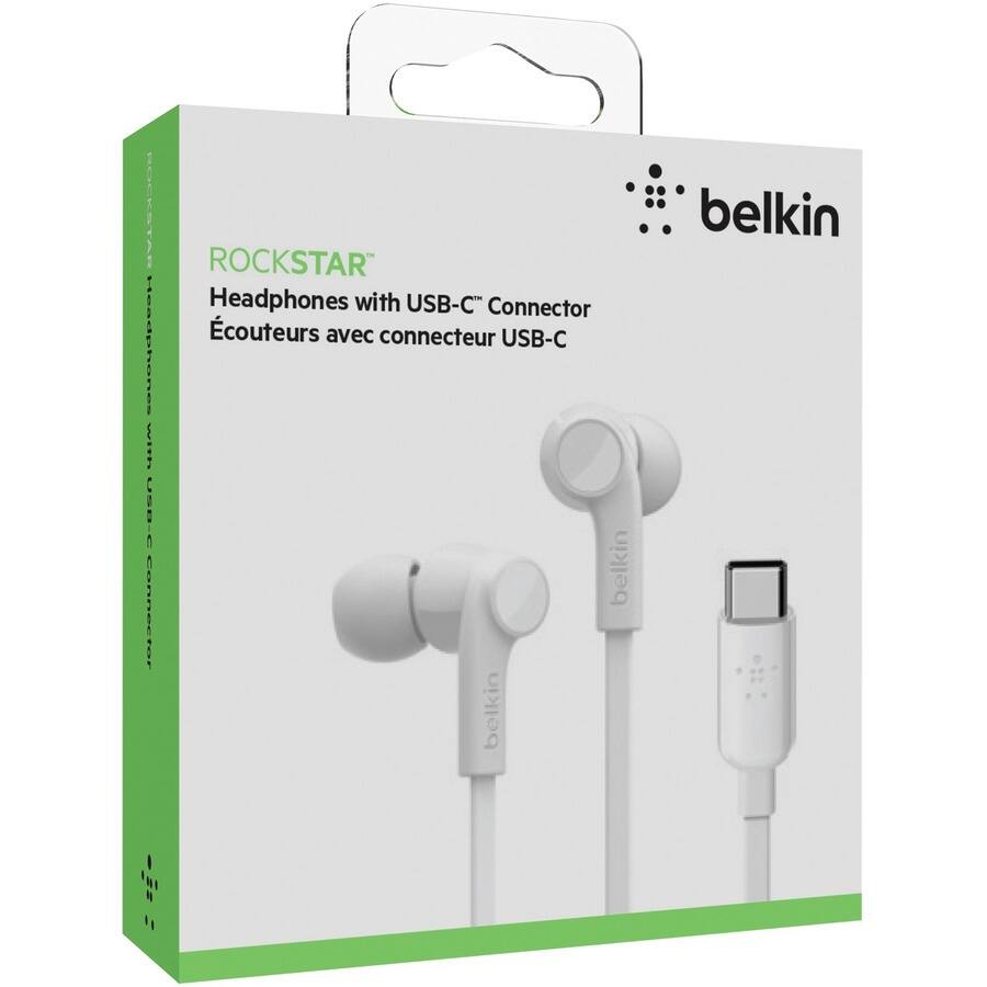 ROCKSTAR  
Headphones with USB-C Connector  
Écouteurs avec connecteur USB-C  

belkin