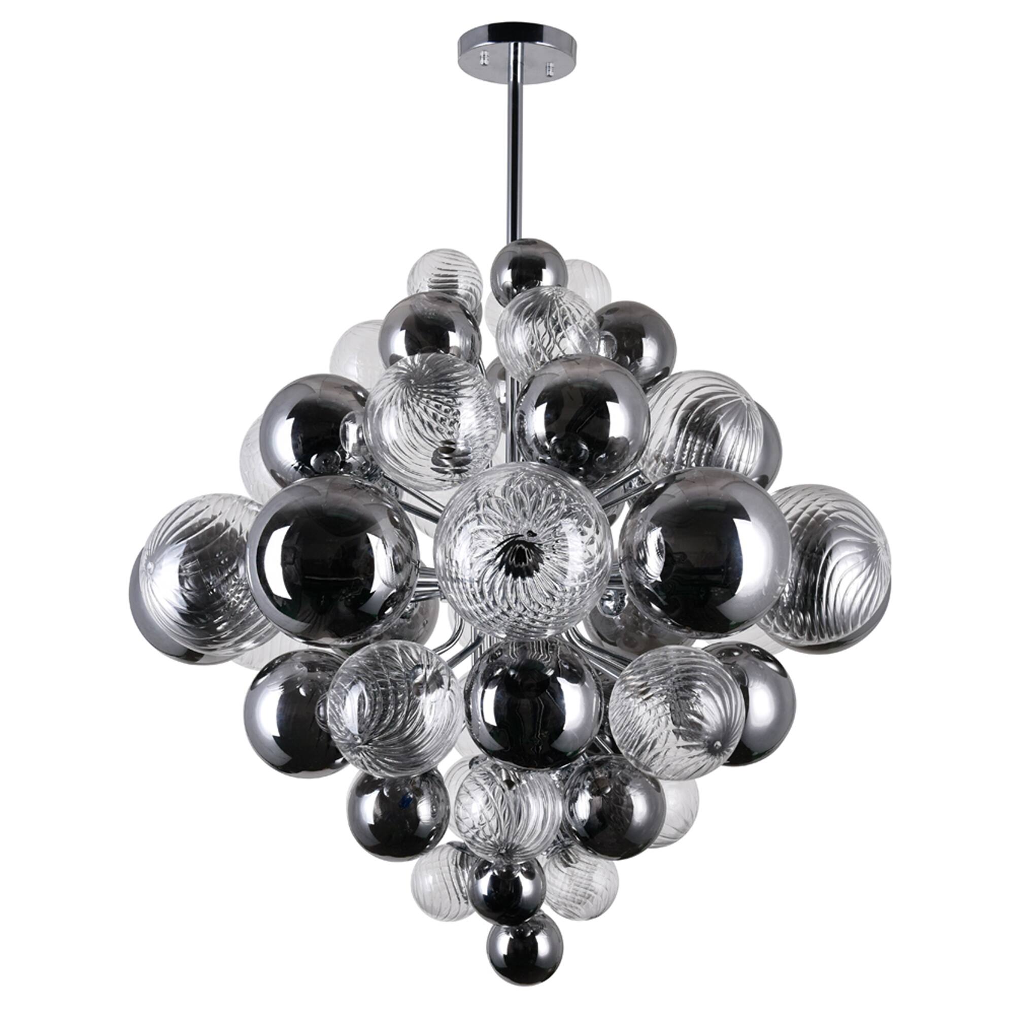 Alt View 1. CWI Lighting - Pallocino 27 Light Chandelier With Chrome Finish - Chrome.